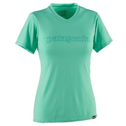 Patagonia Women's Logo Capilene Short Sleeve T Shirt