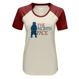 The North Face Women's Americana Baseball T-shirt Vintage White Heather
