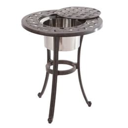 Alfresco Home Weave 21" Round Beverage Side Table Base