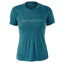 Patagonia Women's Capilene Daily Graphic Short Sleeve T Shirt Blue