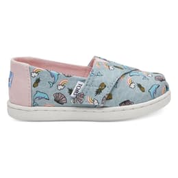 Toms Toddler Girl's Alpargata Casual Shoes Seaglass Dolphins