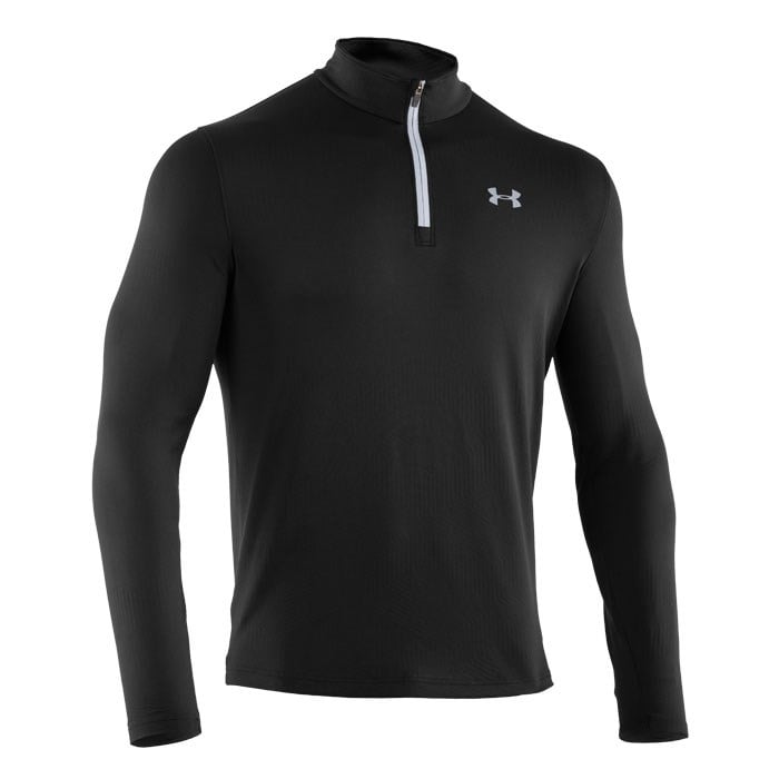 Under Armour Men&#39;s Coldgear Infrared Evo CG 1/4 Zip Black Front