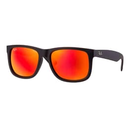 Ray-Ban Justin Classic Sunglasses With Red Mirror Lenses