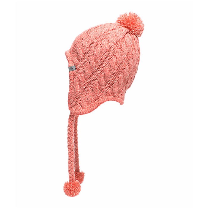 The North Face Women&#39;s Fuzzy Earflap Beanie Coral