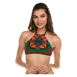 Isabella Rose Women's Bali Hai Crochet High Neck Bikini Top
