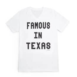 Oil Digger Tees Women's Famous In Texas V Neck T Shirt