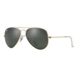 Ray-Ban Aviator Classic Sunglasses With Grey Green Lenses
