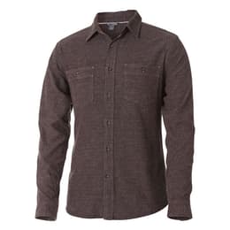 Royal Robbins Men's Bristol Tweed Solid Flannel Long Sleeve Shirt