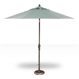 Treasure Garden 9' Push Button Tilt Umbrella - Bronze with Spa