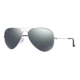 Ray-Ban Aviator Classic Sunglasses With Silver Mirror Lenses