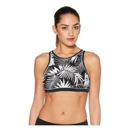 Jag Sport Women's Leafy Tropical High Neck Bikini Top