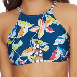 Splendid Women's Tropical Traveler High Neck Bikini Top