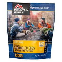 Mountain House Scrambled Eggs With Ham & Peppers Breakfast Course
