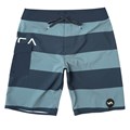 Rvca Men&#39;s Uncivil Stripe Swim Trunks