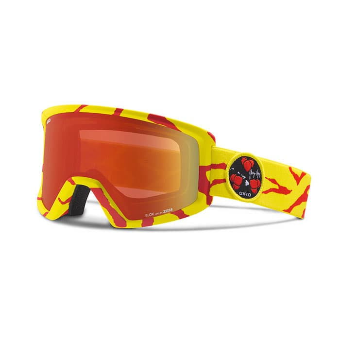 Giro Blok Snow Goggles With Amber Scarlet L
