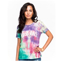 Sub_Urban Riot Women's Good Vibes Short Sleeve Loose Fit T Shirt