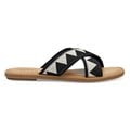 Toms Women's Viv Sandals Black Geometric