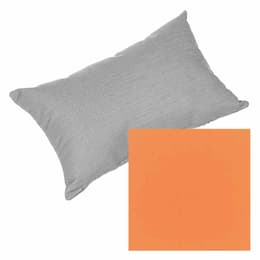 Casual Cushion Lumbar 19" x 12" Canvas Tuscan Throw Pillow with Cord Trim