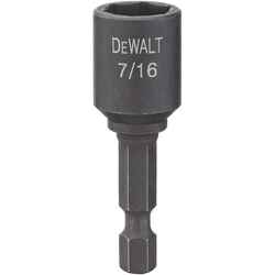 DeWalt Impact Ready 1-7/8 in. L x 7/16 in. Black Oxide Quick-Change Hex Shank 1 pc. 1/4 in. Nut