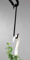 Panacea Black Wrought Iron 8 in. H Extension Double J Plant Hook