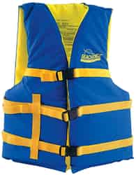 Seachoice Adult Life Vest Type III PFD 30 in. to 52 in. Blue, Yellow