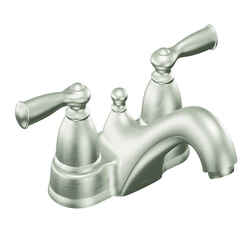 Moen Banbury Banbury Brushed Nickel Two-Handle Bathroom Faucet 4 in.
