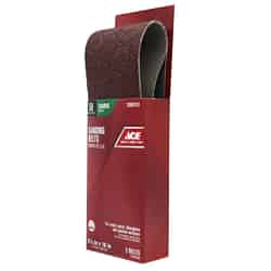 Ace 16 in. L x 2-1/2 in. W Aluminum Oxide Sanding Belt 50 Grit 2 pk Coarse