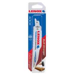 Lenox 6 in. L Bi-Metal Reciprocating Saw Blade 6 TPI 5 pk