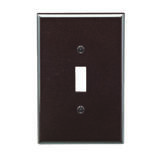 Leviton Brown 1 gang Toggle Wall Plate 1 pk Plastic