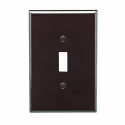 Leviton Brown 1 gang Toggle Wall Plate 1 pk Plastic