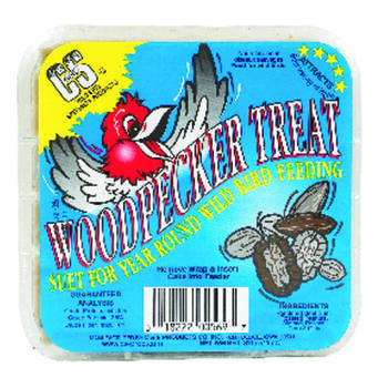 C&S Products Woodpecker Treat Assorted Species Wild Bird Food Beef Suet 11 oz.