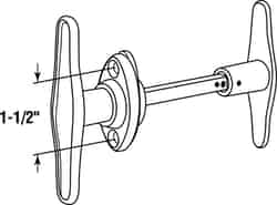 Used when Locking Cylinder is Mounted Separately