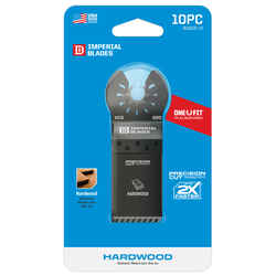 Imperial Blades OneFit 1-1/4 in. Dia. High Carbon Steel Precise Cut Oscillating Saw Blade 10 pk