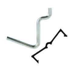 Crawford Black/Silver Steel 1.5 in. Peg Hooks Zinc Plated 6