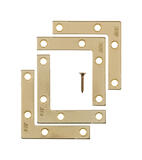 Ace 2-1/2 in. H x 3.75 in. W x 2-1/2 in. D Flat Corner Brace Brass