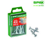 SPAX No. 12 x 1-1/2 in. L Phillips/Square Flat Zinc-Plated Steel Multi-Purpose Screw 12 each