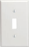 Leviton Midway White 1 gang Toggle Wall Plate 1 pk Nylon