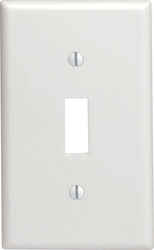 Leviton Midway White 1 gang Toggle Wall Plate 1 pk Nylon