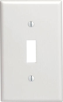 Leviton Midway White 1 gang Toggle Wall Plate 1 pk Nylon