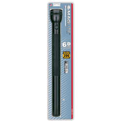 Maglite 136 lumens Black Incandescent Flashlight D Battery