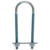 Hampton 1/4 in. x 1-1/8 in. W x 3-1/2 in. L Coarse Zinc-Plated Steel U-Bolt