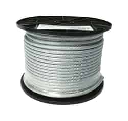 Baron Clear Vinyl Galvanized Steel 3/16 in. Dia. x 250 ft. L Cable