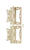 Ace 3.75 in. W x 4 in. L Bright Brass Brass Non-Mortise Hinge 2 pk