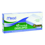 Mead 9.5 in. W x 4.12 in. L No. 10 White Envelopes 45 pk