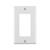 Leviton White 1 gang Rocker Wall Plate Plastic 1 pk