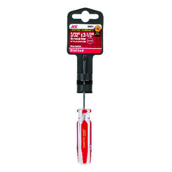 Ace 2-1/2 in. Slotted 3/32 Screwdriver Steel 1 Black