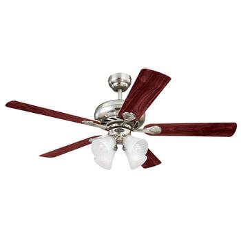 Westinghouse Swirl 22.44 5 52 in. W Indoor Ceiling Fan Brushed Nickel