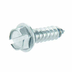 HILLMAN 12 x 3/4 in. L Slotted Zinc-Plated Stainless Steel Sheet Metal Screws 100 per box Hex