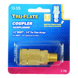 Tru-Flate Brass Quick Change Coupler 1/4 Male 1 1 pc