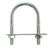Hampton 5/16 in. x 1-3/4 in. W x 3 in. L Coarse Stainless Steel U-Bolt